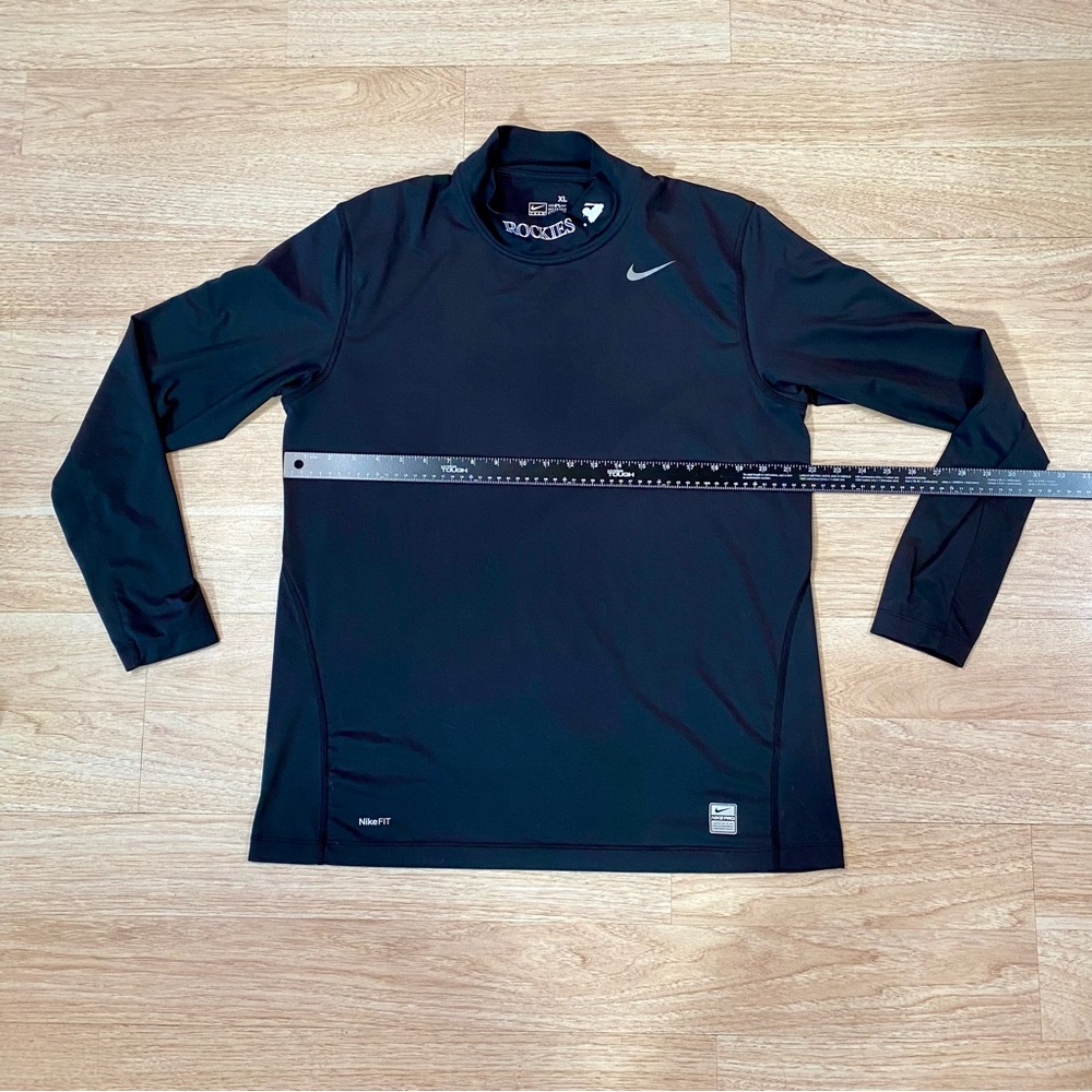 Nike Colorado Rockies Shirt Men’s XL Black Base Layer Long Sleeve Pullover Top - Picture 3 of 8